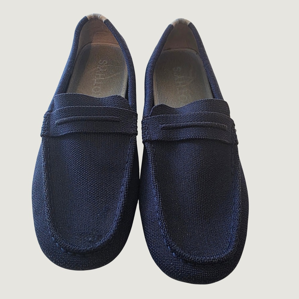 Rothy's Penny Loafers Shoes Slip On Drivers Navy Blue Preppy Downtown Girl